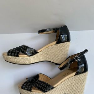 Cole Haan wedge sandal with ankle strap, size 6